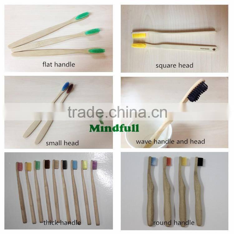 Soft Bristle Head Bamboo Handle Cheap Toothbrush China