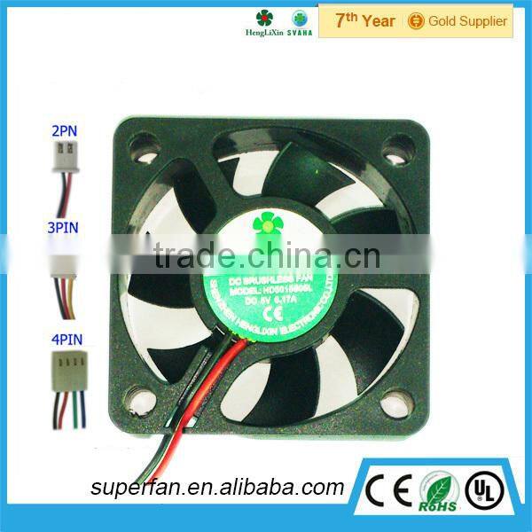 high quality brushless dc fan 5015 12v dc cpu cooling fan