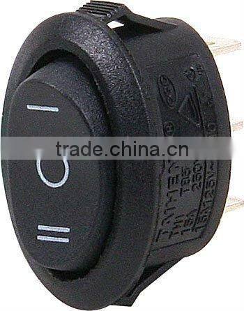 on-off miniature lighted rocker switch,6A 250V/10A 125V red 6pin on-off rocker switch