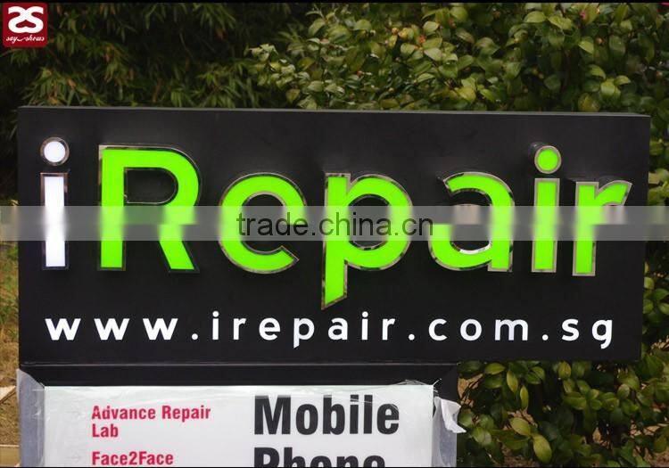 outdoor advertising 3D light box letter sign