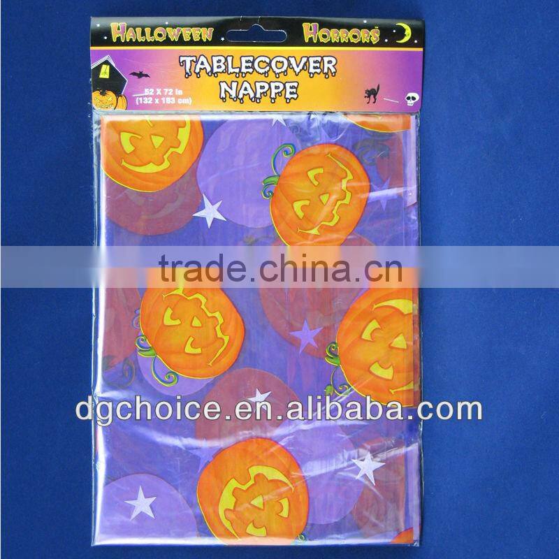 big order accept custom Halloween plastic table cover for decoration