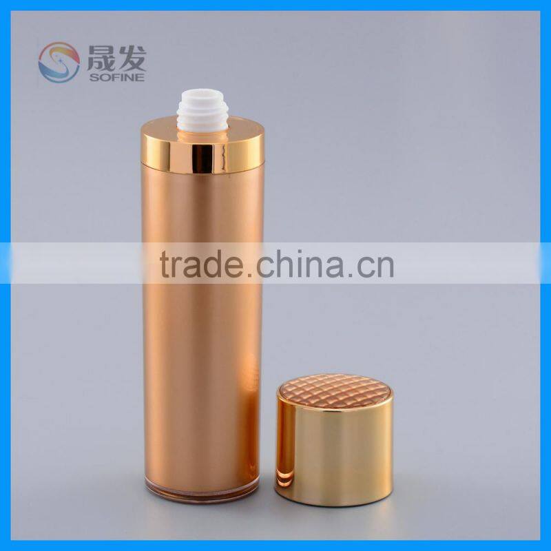 Empty cosmetic acrylic lotion bottle