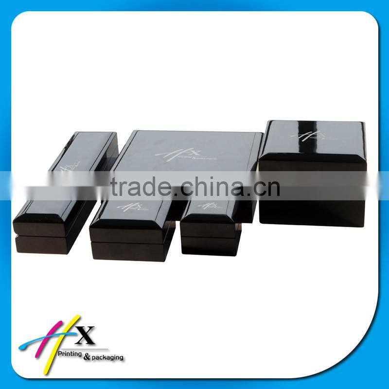 black wooden box for long bracelet packaging