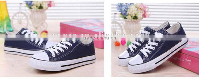 black canvas shoes lace up wholesale slip on flat shoe cheap