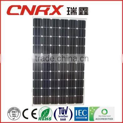 Made in China YueQing Ruixin Group 60 cells 156*156 Mono 255W solar panels price per watt