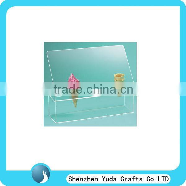 Professional design clear plexiglass ice cream cone stands, display stand for 5 cone, acrylic ice cream holder