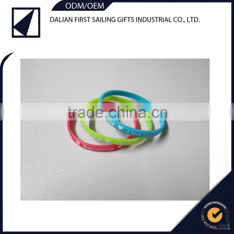 hot selling round silicone bracelet wristband arm cuff bracelet bangle,silicon hand ring football wristband bracelet band Free