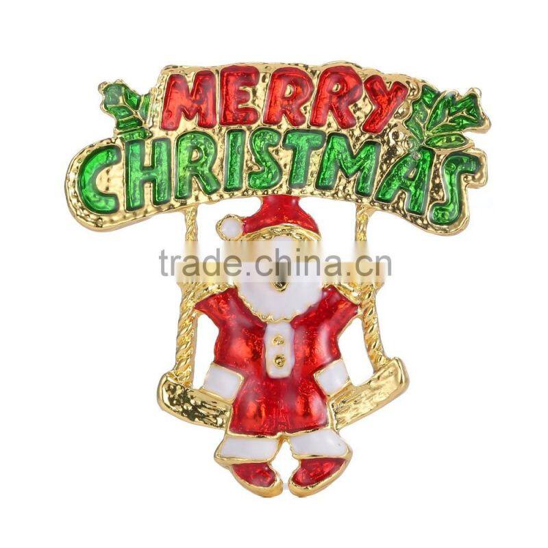 MMRM 1Pcs Vintage Christmas Snowman Brooch Pin Party Holiday Gift