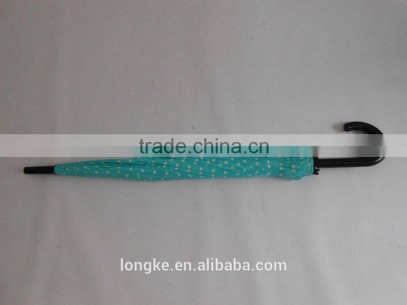 16 ribs shtaight shaft polka dot ladies umbrella