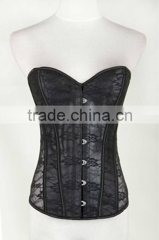 Good Quality Stocklot Hot Sale Black Sexy Fat Women Corset