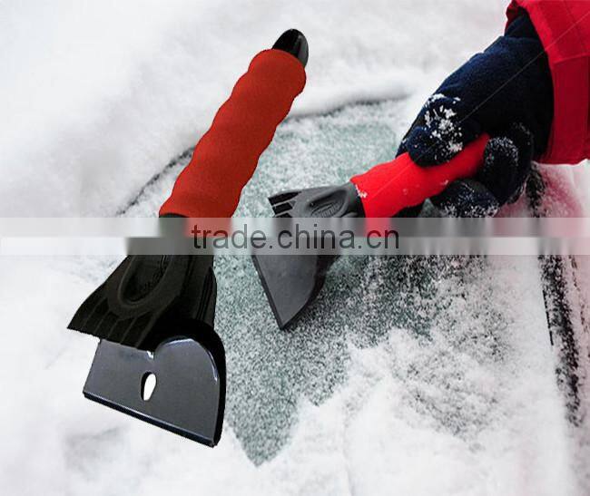 Red car windshield ice scraper, best ice remover car window ice scraper