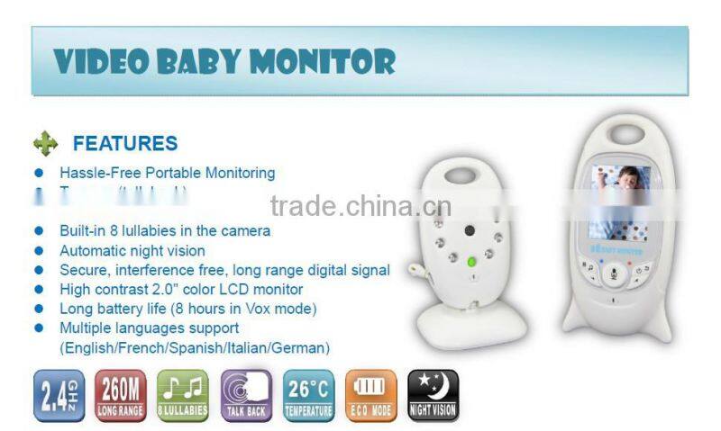 VB601 Plastic teddy bear baby monitor baby monitor camera with wifi made in China