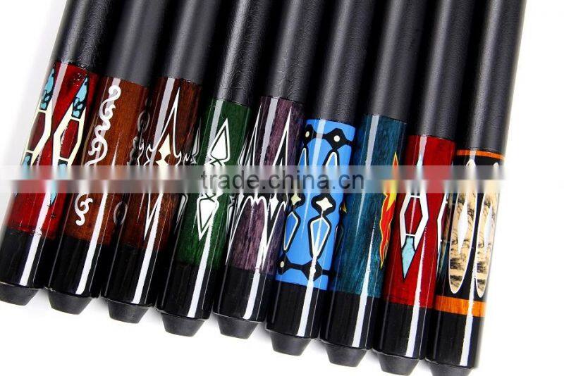 Manufacturer cheap price 1/2 -pc billiard pool cue snooker cue for sale 57inch