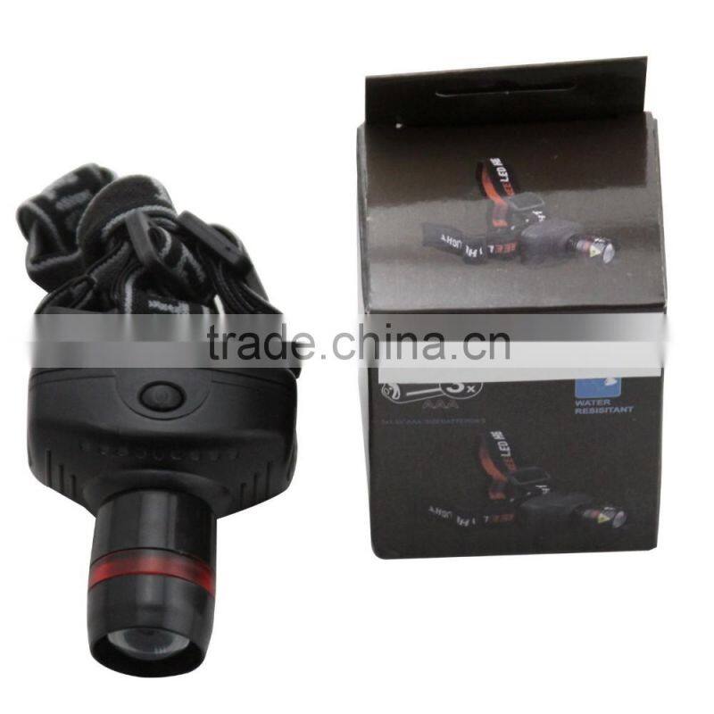 3W Focus Zoom LED Headlamp 3 Mode Energy Saving Outdoor Sports Camping Fishing Head Lamp Flashlights