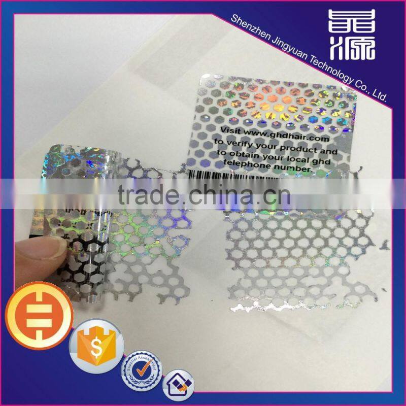 Newest custom tamper proof hologram stickers factory price