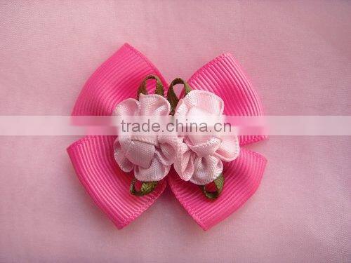 Hot Sale Promotion Pink Flower For Hair Accessory