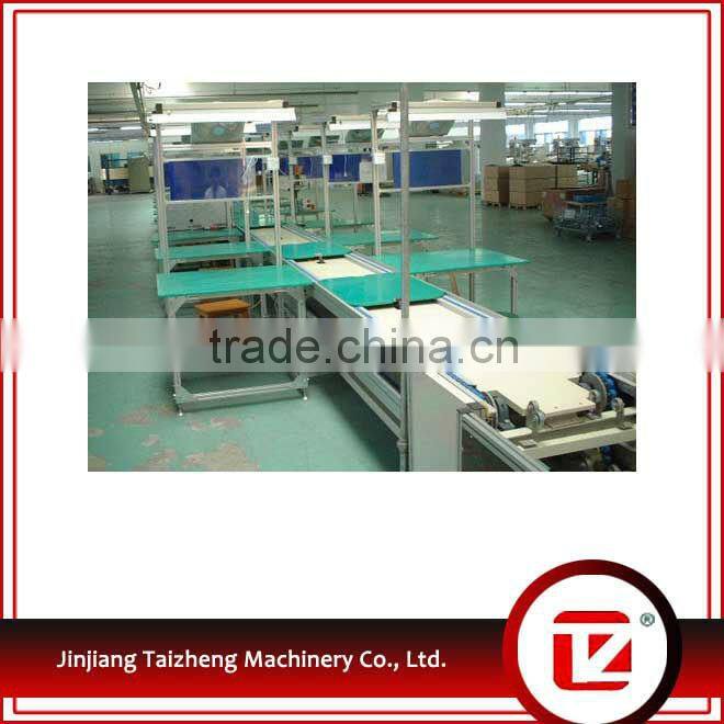 Shoe bottom attaching conveyor shoe production line