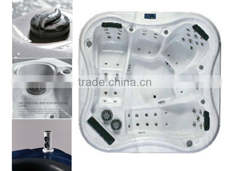 Hot sell liquid acrylic swim spa,ozone outdoor spa,massage whirlpool tub
