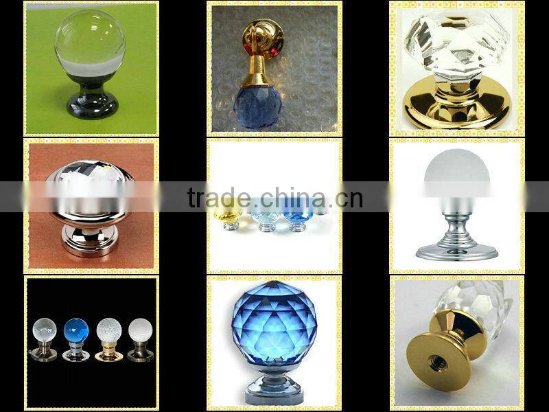 Cheap Crystal Glass Handware Door Knobs For Cabinet Handles