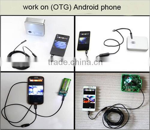 7mm dia length 2.5m waterproof 4led driver usb mini pinhole endoscope camera