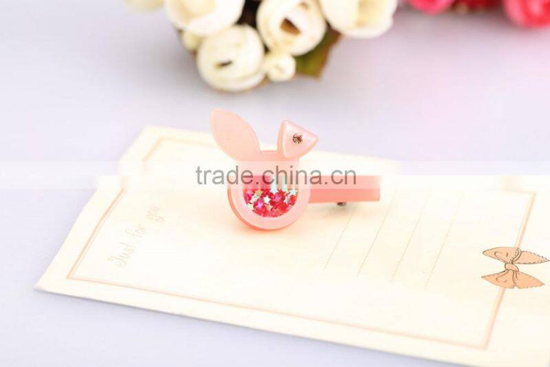 Candy color sweety rabbit hair duck clip fashion style hair Accessories