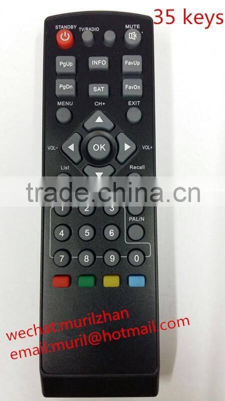 High Quality Black New ABS 43 Keys Remote Control for RCA tv analog to digital converter