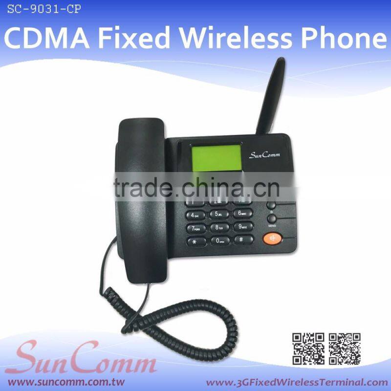 SC-9031-CP Hand-free Speed dial with single sim CDMA Fixed Wireless Phonee corded