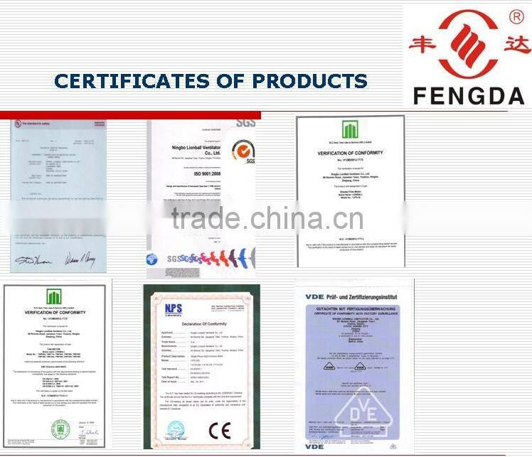 200-900 mm UL approved forced cooling fan for motor
