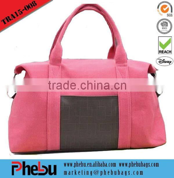 Fashion Denim Blue canvas duffel bag