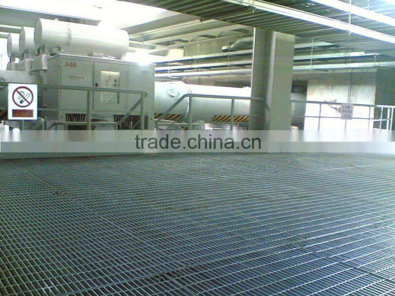 serrated non-slip galnanized steel grating 20years professional manufacturer