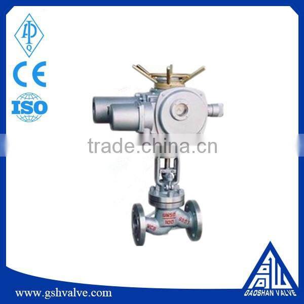 DN80 PN25 carbon steel motor driven globe valve