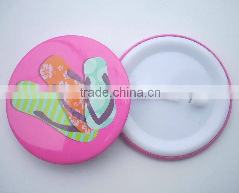 customized tin dome button badge