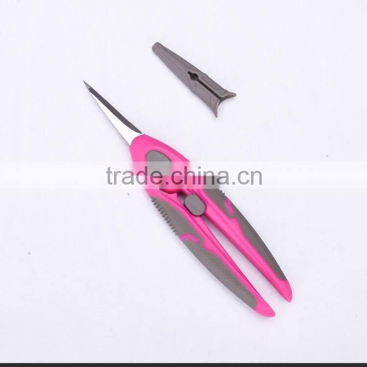 SS13016P -2016 New style and design 6.5 stainless steel tailor scissors with colorful plastich handle