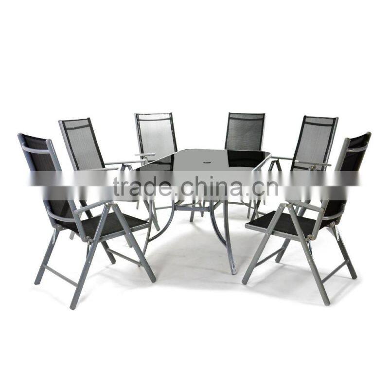 Outdoor Aluminum Folding Furniture Dinning Table Set