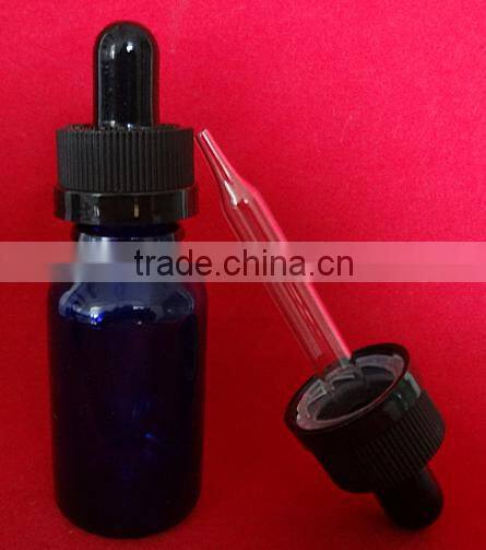 Blue plastic dropper bottle, essential oil bottle, aroma oil bottle