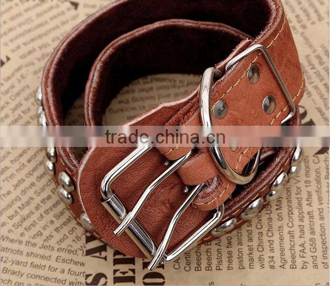 Western Pet Cat Puppy Bling steel Dog Collars Factory Large Size