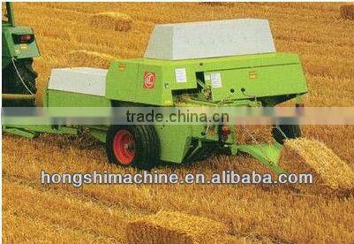 High capacity and efficiency straw bale machine