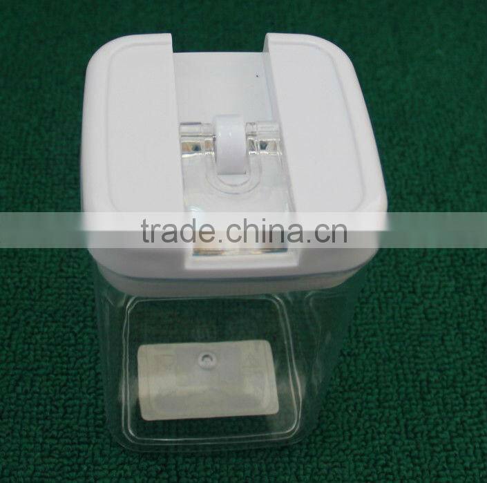 plastic airtight storage jar