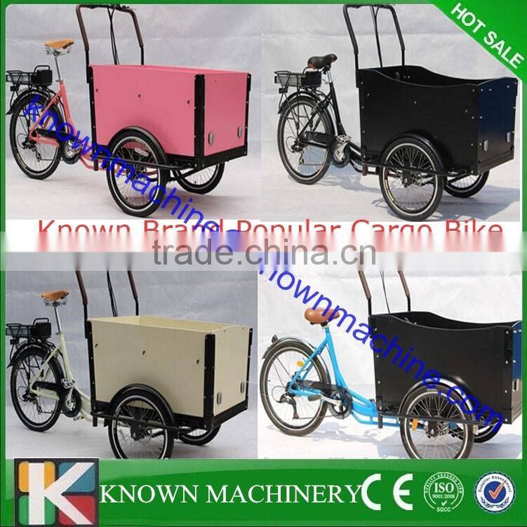 Three wheel triporteur electric cargo trike reverse trike for sale