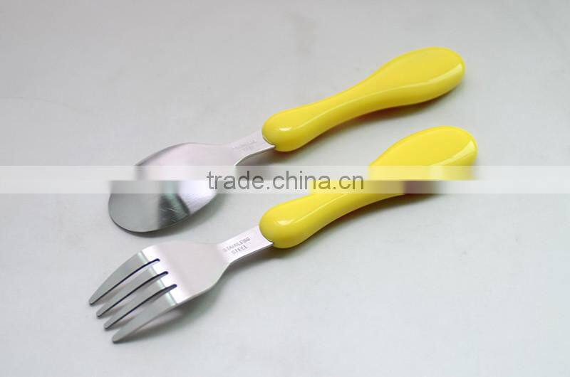 Portable and Hot Sale Kids Cutlery Set with Cute Handle