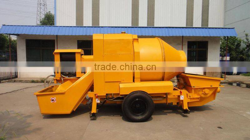 Diesel Concrete mixing and concrete pumping all-in-one machine