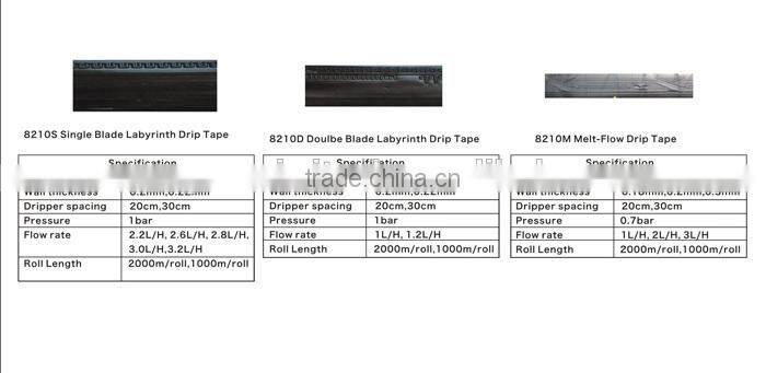 Agriculture irrigation flat emitter drip tape