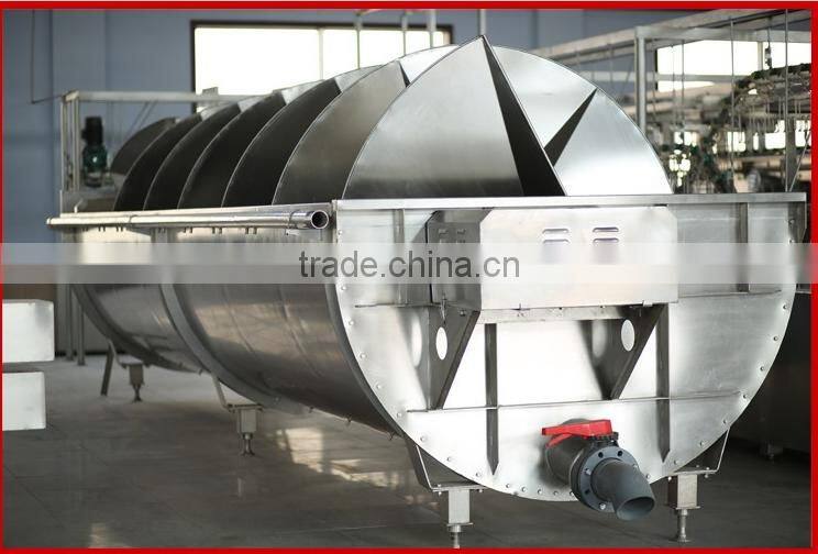 poultry processing slaughtering equipment For chicken slaughterhouse Poultry carcass Screw Pre-chiller