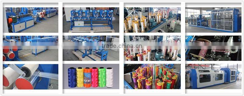 Two machine heads Automatic Bobbin Winder Machine for Rope Braiding Machines