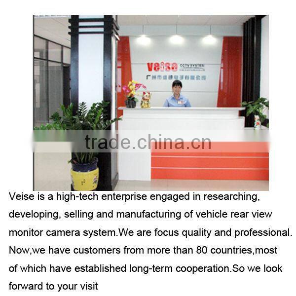 7 inch TFT Monitor Digital Reversing Camera System with 2.4GHz digital signal