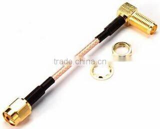 RG316 Cable 5CM SMA Male to Female 90 Degree Right Angled FPV Antenna Extension