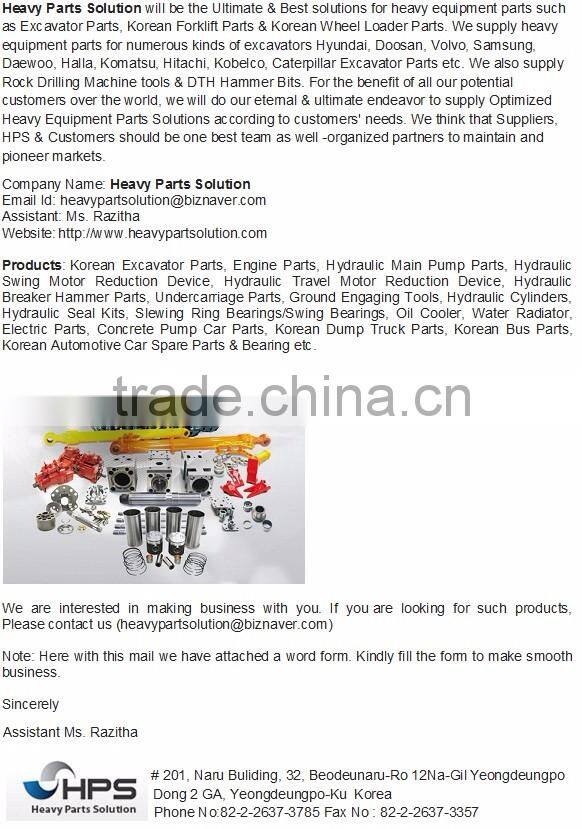 Doosan Excavator Main Control Valve spare parts