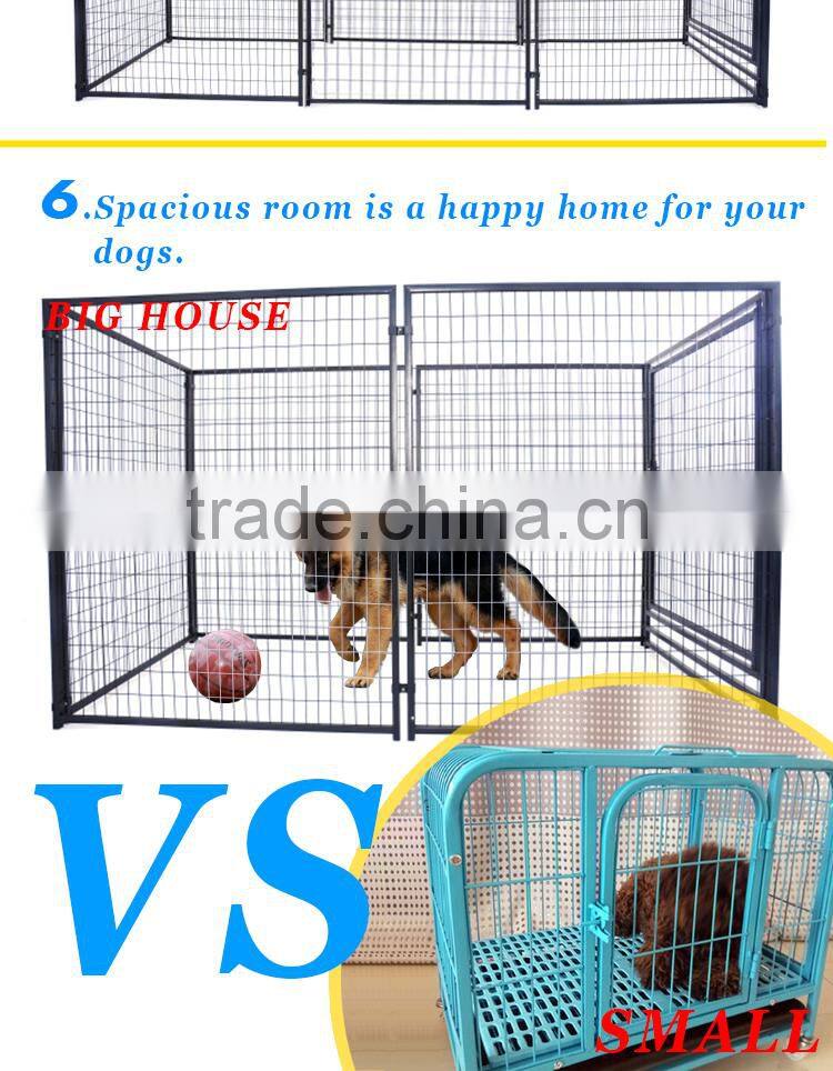 large outdoor dog cage dog playpen/welded wire panel dog kennel
