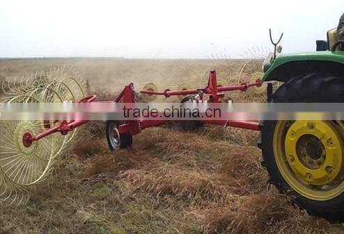 trailer mounted hydraulic lifter wheel 4 discs hay rake