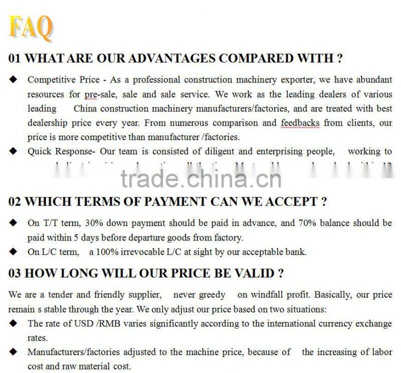 backhoe loader farm tractor with pilot control in cheap price